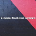 Question : Comment fonctionne la pompe électrique